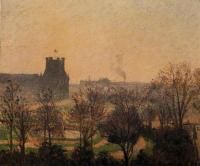 Pissarro, Camille - Garden of the Louvre, Fog Effect